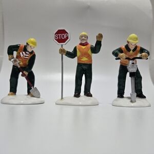Department 56 Construction Workers Set Of 3 Men At Work Christmas Village